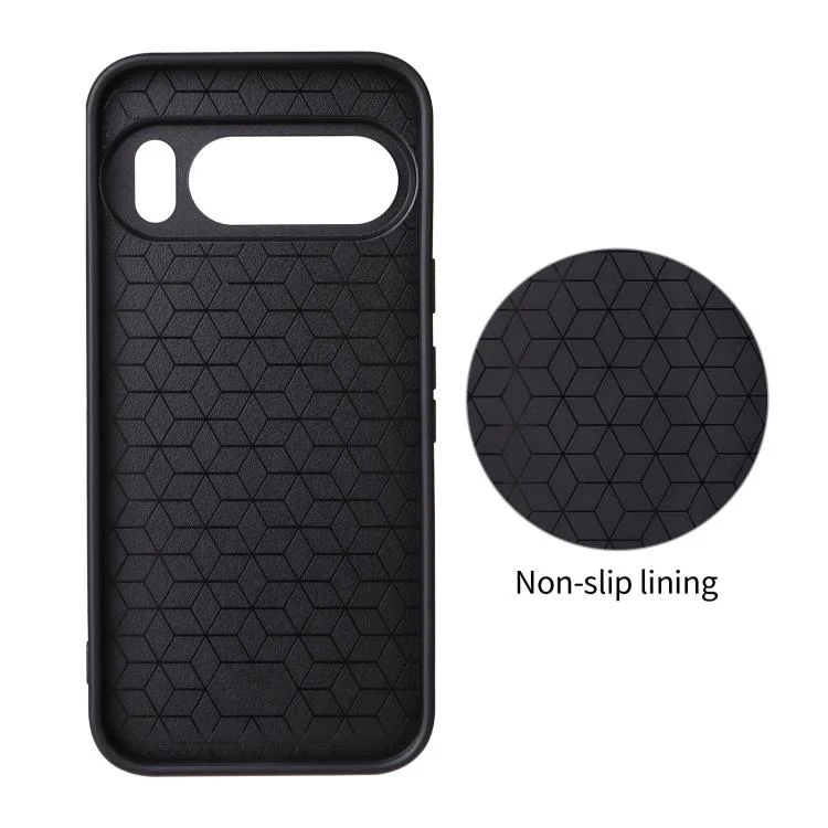 For Google Pixel 10 Pro / 10 Precise Cutout Carbon Fiber Texture Vegan Leather Phone Case(Grey) - Image 3