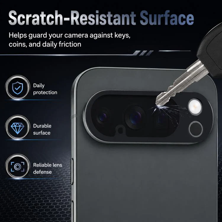 For Google Pixel 10 Pro XDcase Silk-Print Integrated Tempered Glass Camera Lens Protector - Image 5