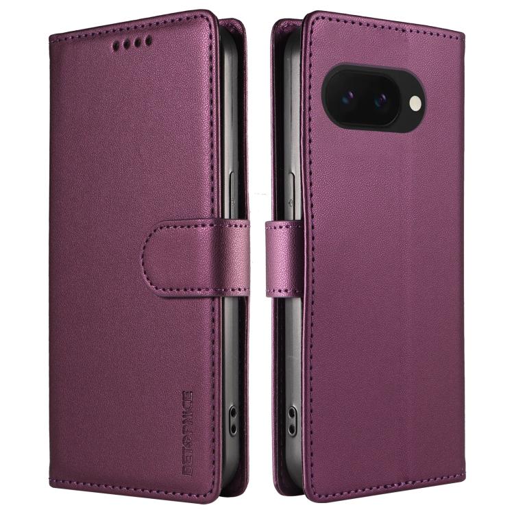 For Google Pixel 10a BETOPNICE Pearlescent RFID Vegan Leather Phone Case with Strap(Purple) - Image 2