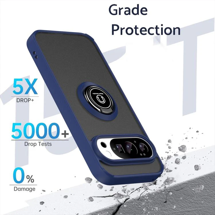 For Google Pixel 11 / 11 Pro Q Shadow 1 Series TPU + PC Phone Case with Ring(Royal Blue) - Image 2