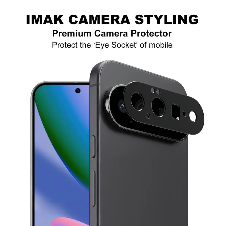 For Google Pixel 11 IMAK Metal Camera Lens Protector Cover(Black) - Image 2