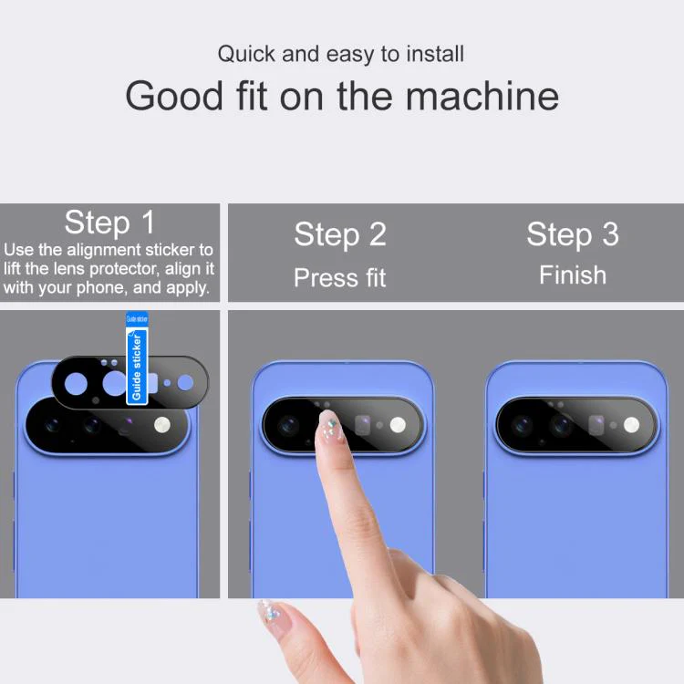For Google Pixel 11 IMAK Rear Camera Lens Glass Film Black Version - Image 4