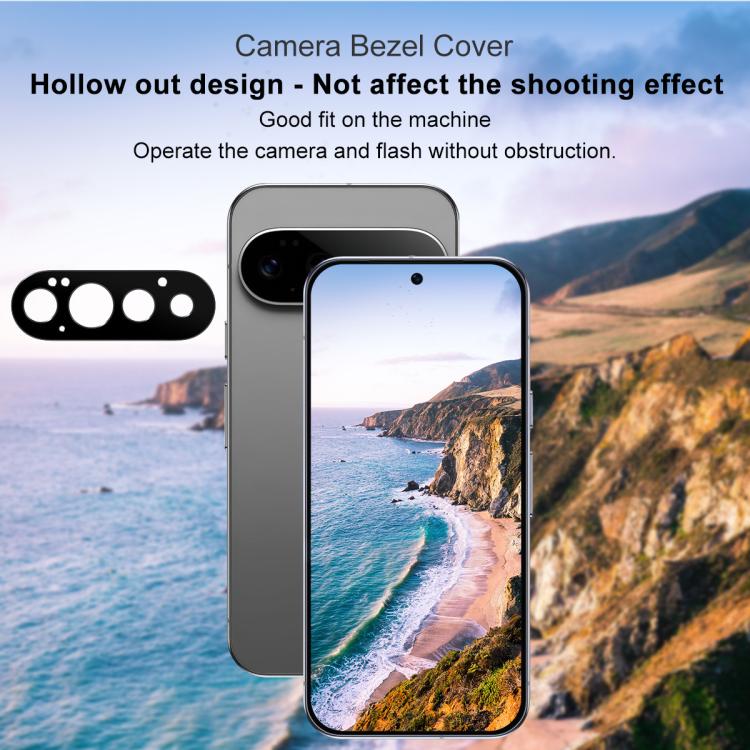 For Google Pixel 11 Pro IMAK Metal Camera Lens Protector Cover(Black) - Image 6