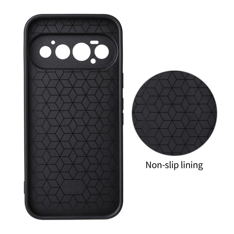For Google Pixel 11 Pro Precise Cutout Carbon Fiber Texture Vegan Leather Phone Case(Orange) - Image 3