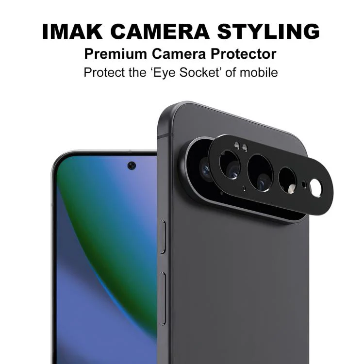 For Google Pixel 11 Pro XL IMAK Metal Camera Lens Protector Cover(Black) - Image 2