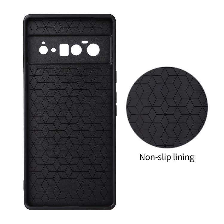 For Google Pixel 6 Pro Precise Cutout Carbon Fiber Texture Vegan Leather Phone Case(Grey) - Image 3