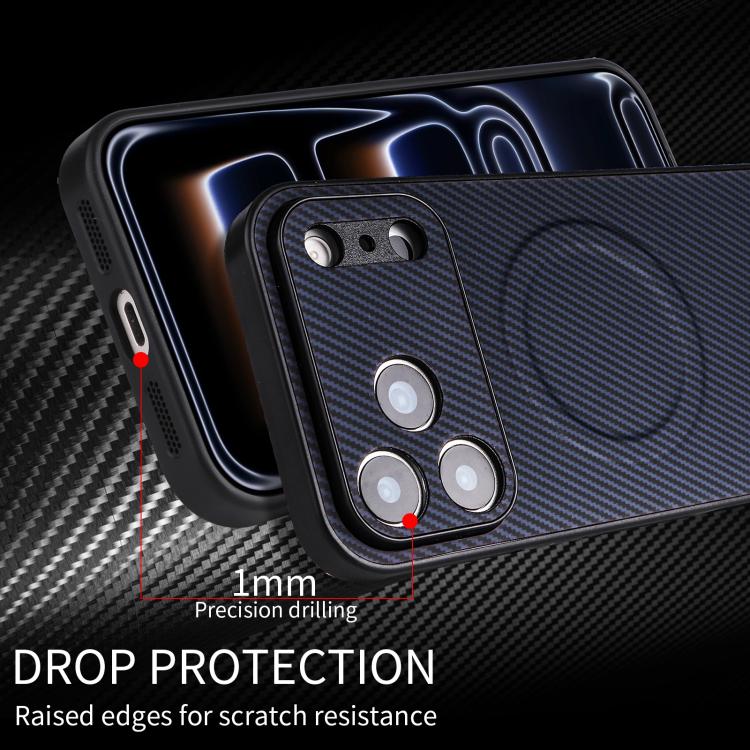 For Google Pixel 6a Precise Cutout Carbon Fiber Texture Vegan Leather Phone Case(Blue) - Image 6