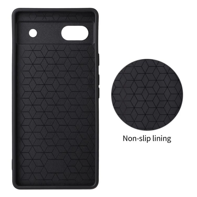 For Google Pixel 6a Precise Cutout Carbon Fiber Texture Vegan Leather Phone Case(Orange) - Image 3