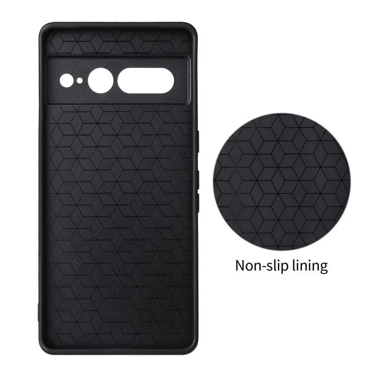 For Google Pixel 7 Pro Precise Cutout Carbon Fiber Texture Vegan Leather Phone Case(Orange) - Image 3