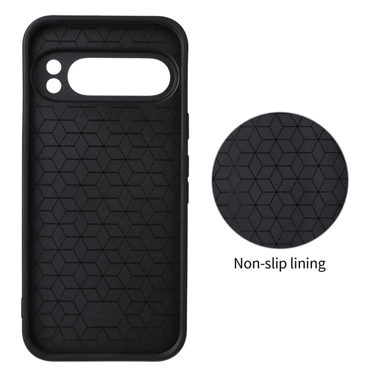 For Google Pixel 9 Pro Precise Cutout Carbon Fiber Texture Vegan Leather Phone Case(Grey) - Image 3