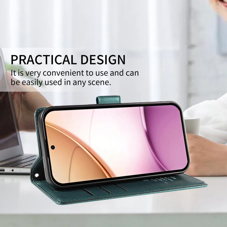 For Google Pixel 9a BETOPNICE Pearlescent RFID Vegan Leather Phone Case with Strap(Green) - Image 7
