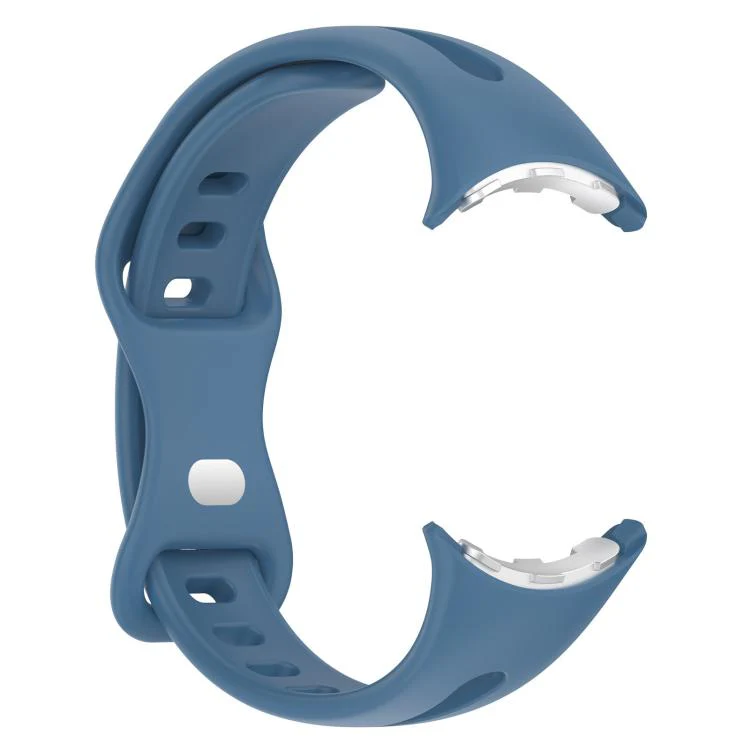 For Google Pixel Watch 4 / 3 / 2 / 1 41mm xDfind Small Waist Butterfly Buckle Silicone Watch Band(Blue) - Image 4