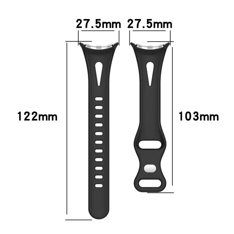 For Google Pixel Watch 4 / 3 / 2 / 1 41mm xDfind Small Waist Butterfly Buckle Silicone Watch Band(Blue) - Image 7