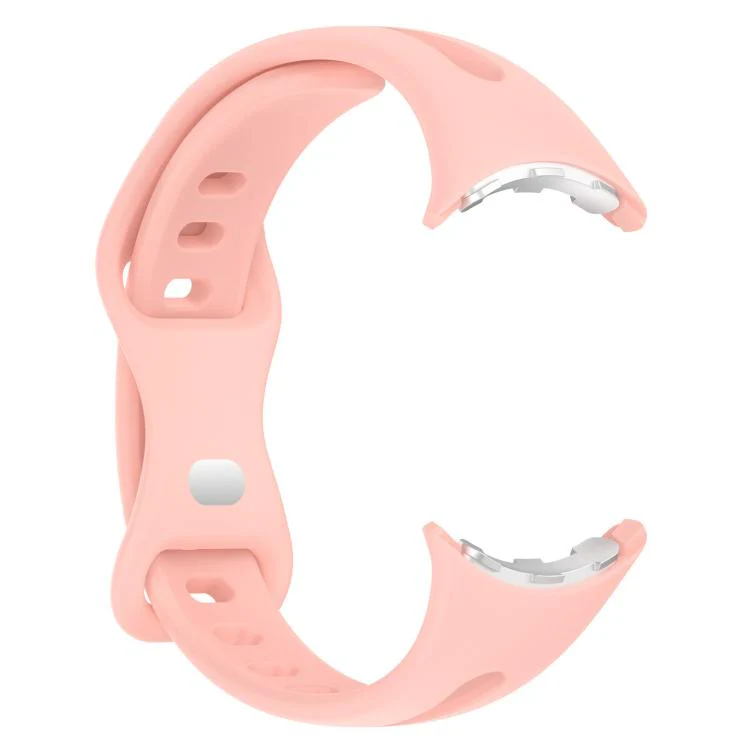 For Google Pixel Watch 4 / 3 / 2 / 1 41mm xDfind Small Waist Butterfly Buckle Silicone Watch Band(Light Pink) - Image 4