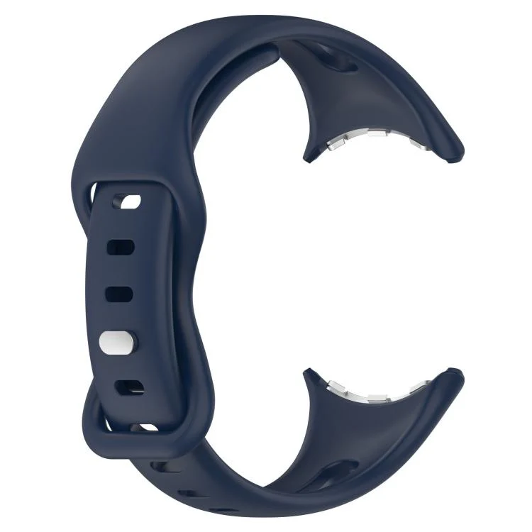 For Google Pixel Watch 4 / 3 / 2 / 1 41mm xDfind Small Waist Butterfly Buckle Silicone Watch Band(Midnight Blue) - Image 3