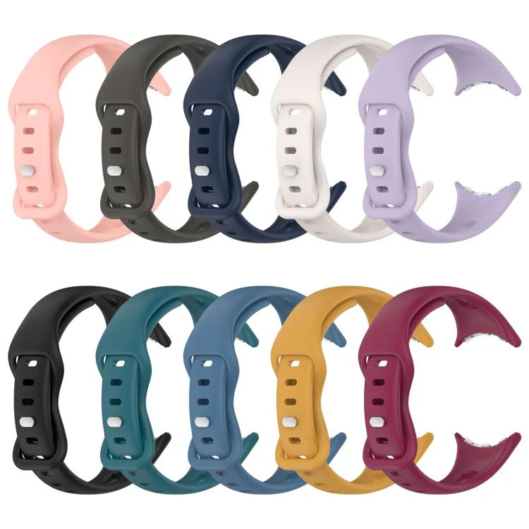 For Google Pixel Watch 4 / 3 / 2 / 1 41mm xDfind Small Waist Butterfly Buckle Silicone Watch Band(Midnight Blue) - Image 6