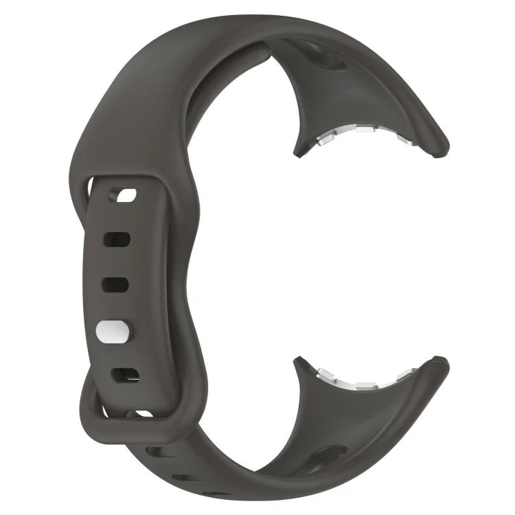 For Google Pixel Watch 4 / 3 / 2 / 1 41mm xDfind Small Waist Butterfly Buckle Silicone Watch Band(Space Grey) - Image 3