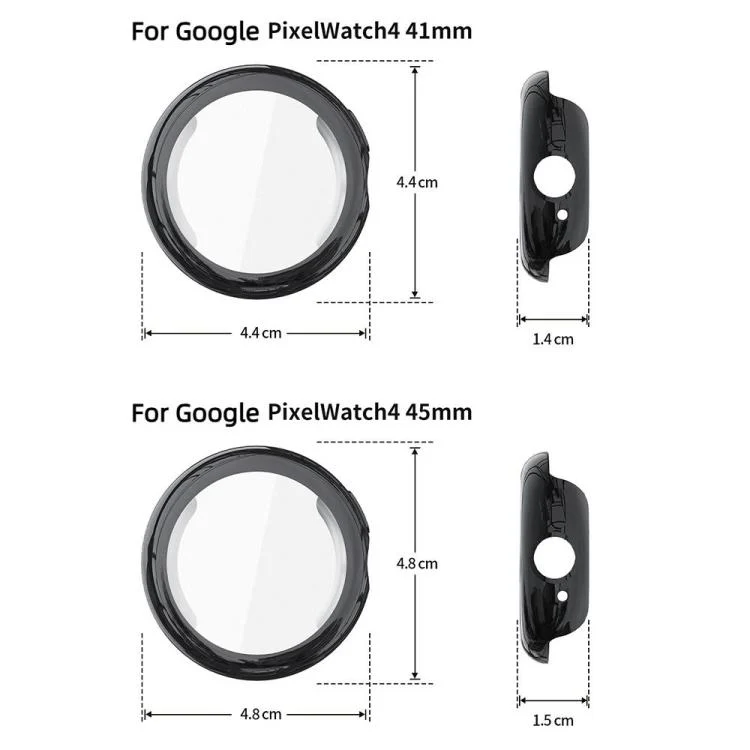 For Google Pixel Watch4 41mm Full Coverage Electroplated TPU Watch Protective Cover(Silver) - Image 3