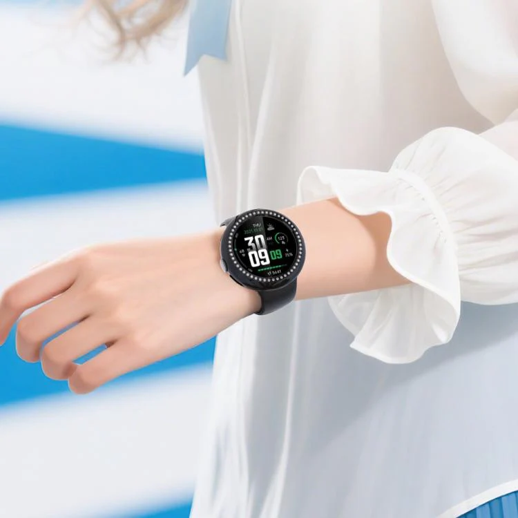For Google Pixel Watch4 45mm Single Row Diamond Hollow PC Watch Protective Cover(Silver) - Image 7