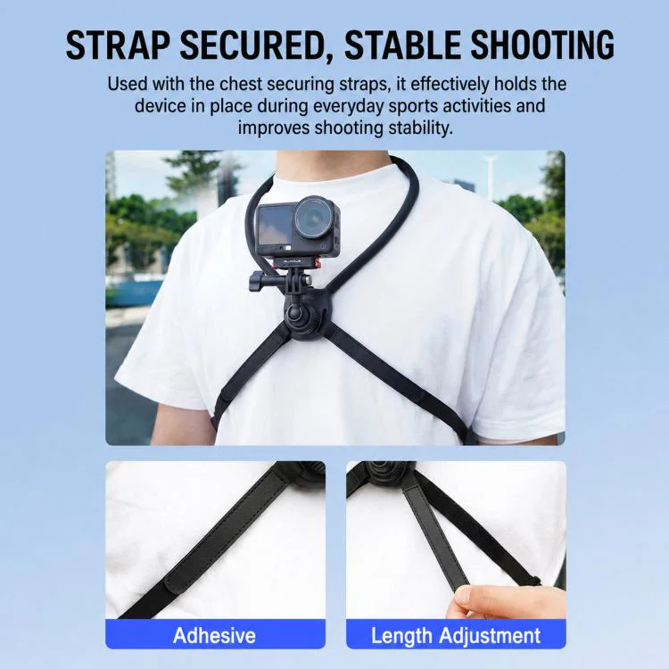 For Gopro BRDRC POV Perspective Shot Quick-Release Neck Brace - Image 6