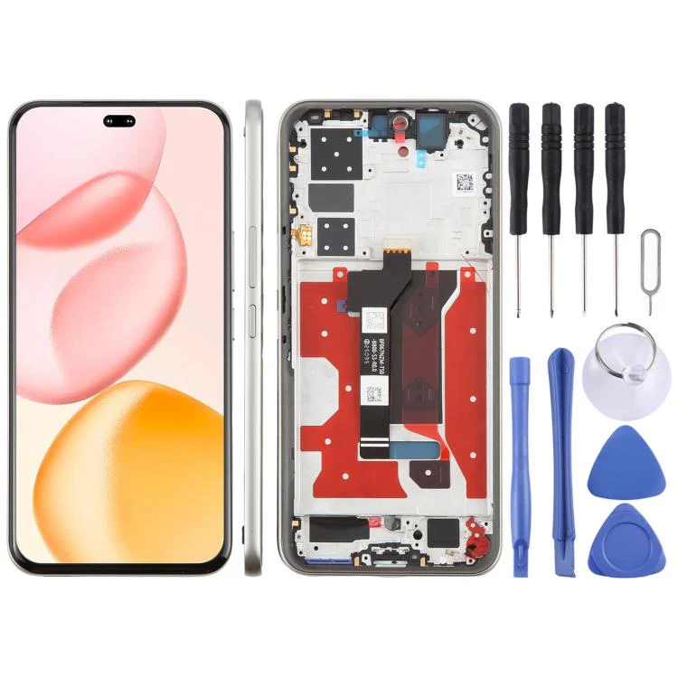 For Honor 400 Pro Original LCD Screen Digitizer Full Assembly with Frame (Grey)
