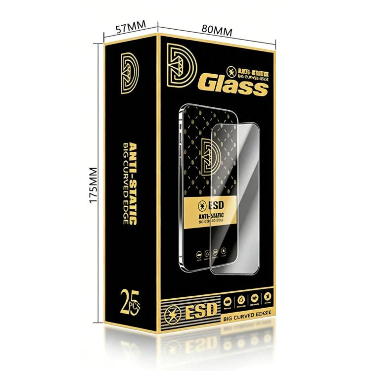 For Honor 600 Global 25pcs Royal Diamond Anti-Static Screen-Printed HD Tempered Glass Film - Image 6