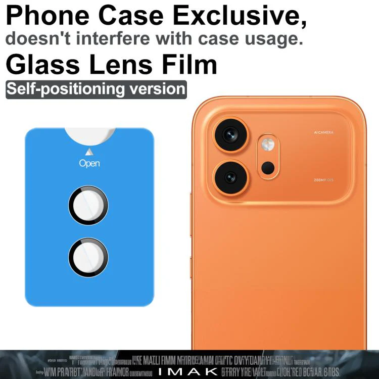 For Honor 600 Global imak Glass Rear Camera Lens Film Phone Case Exclusive, Self-positioning Version - Image 3