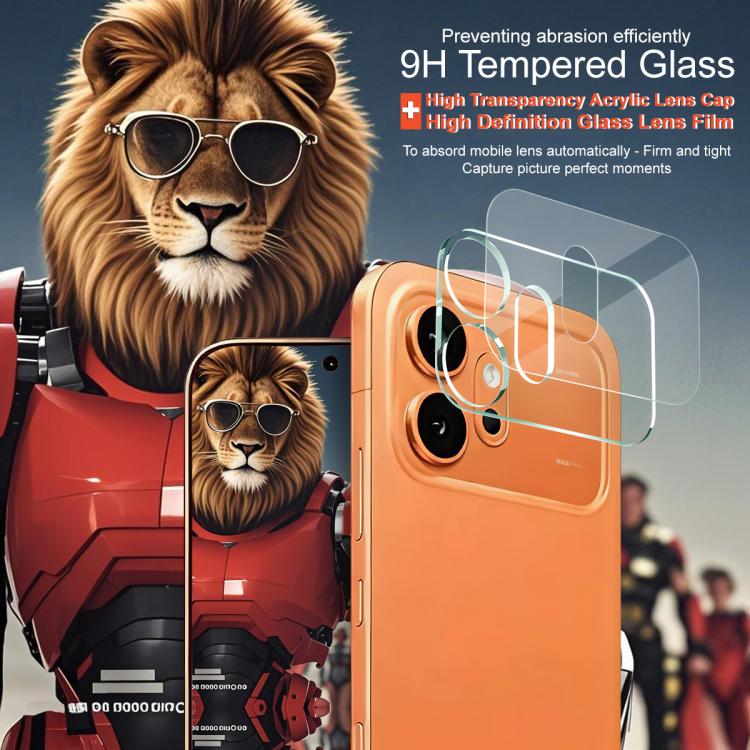 For Honor 600 Global imak Integrated Rear Camera Lens Tempered Glass Film with Lens Cap - Image 3