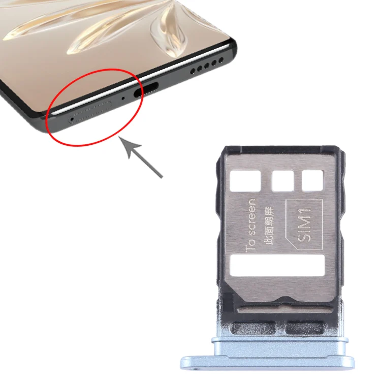 For Honor 70 SIM + SIM Card Tray (Blue) - Image 4