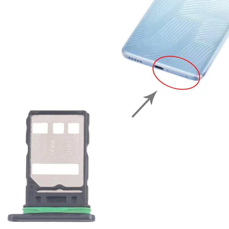For Honor 80 Pro Original SIM Card Tray + SIM Card Tray (Black) - Image 4