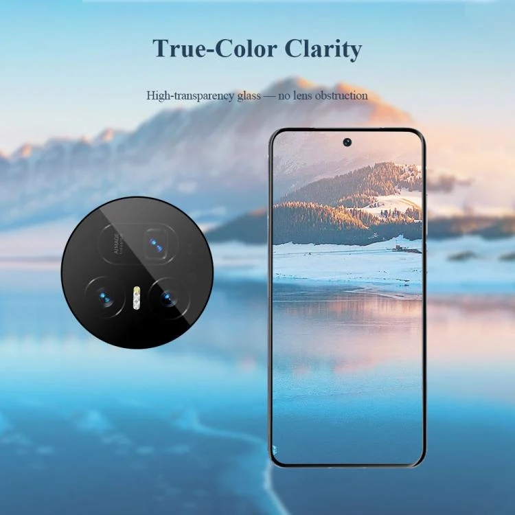 For Honor Magic V5 2pcs/Set LeReach TF Series Snap Version HD Wear-Resistant Camera Lens Glass Film(Black) - Image 7
