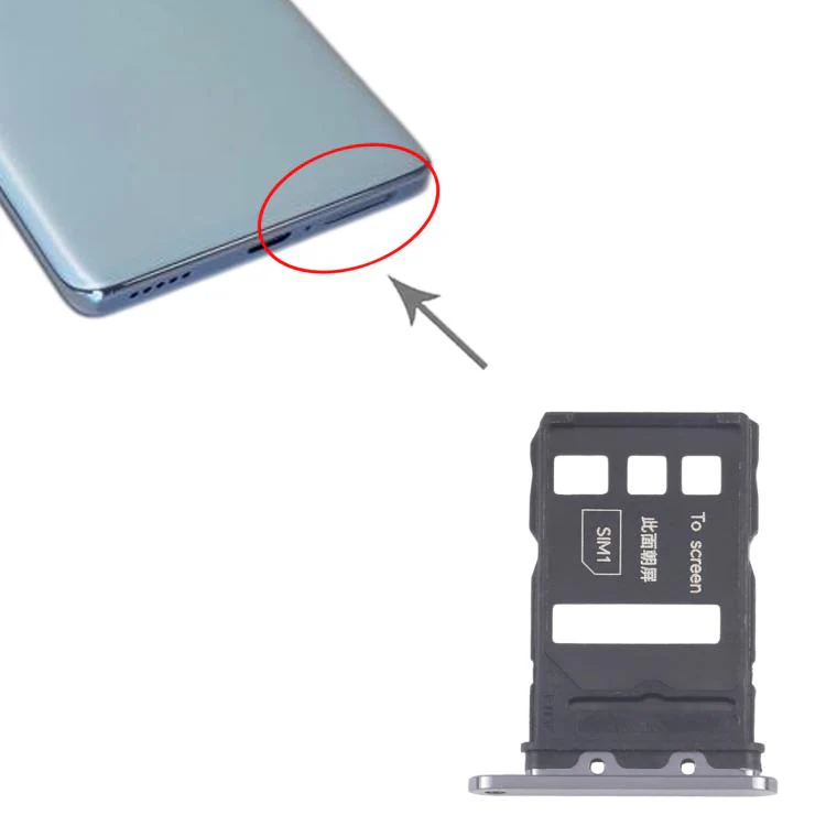 For Honor Magic5 Original SIM Card Tray + SIM Card Tray (Black) - Image 4
