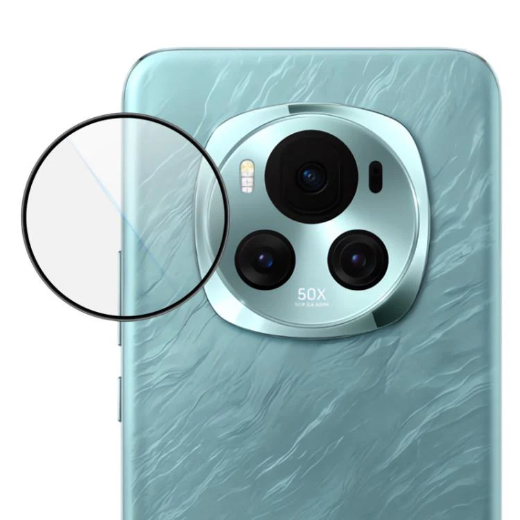For Honor Magic6 LeReach TF Series Snap Version HD Wear-Resistant Camera Lens Glass Film(Clear with Black Frame)