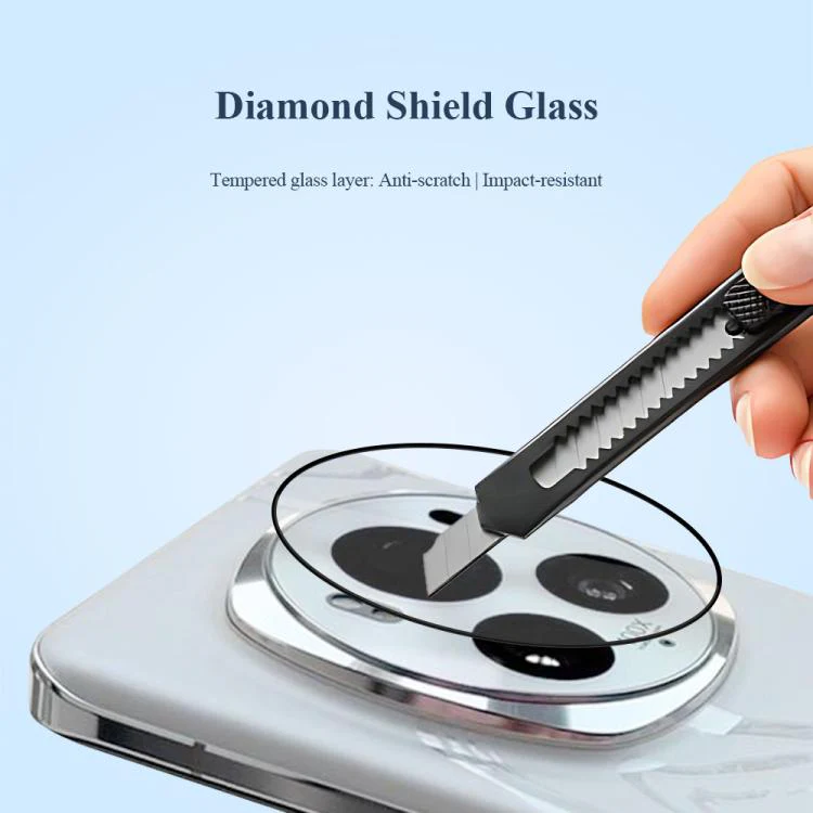 For Honor Magic6 LeReach TF Series Snap Version HD Wear-Resistant Camera Lens Glass Film(Clear with Black Frame) - Image 6