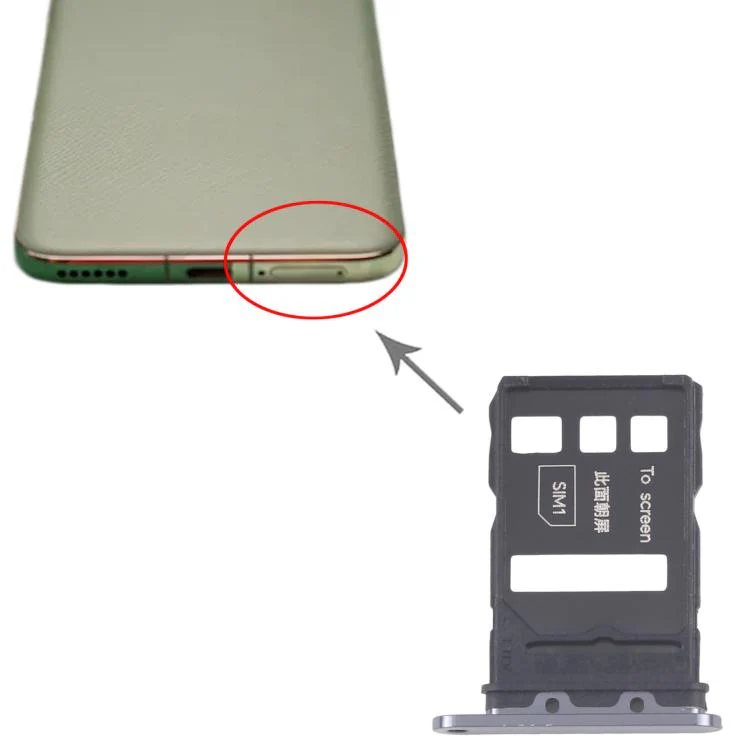 For Honor Magic6 Original SIM Card Tray + SIM Card Tray (Black) - Image 4