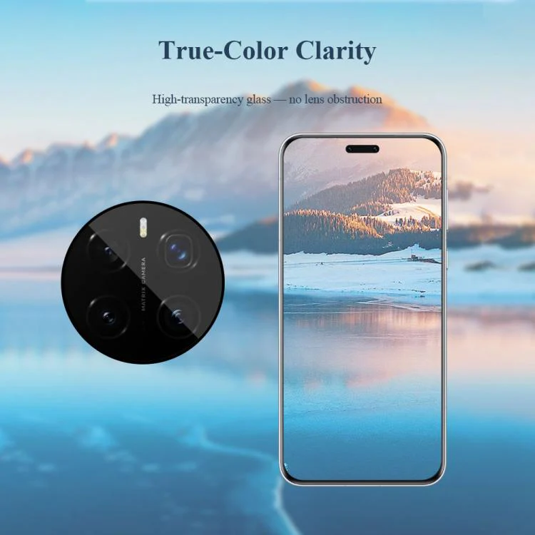 For Honor Magic7 Pro 2pcs/Set LeReach TF Series Snap Version HD Wear-Resistant Camera Lens Glass Film(Black) - Image 7