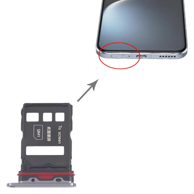 For Honor Magic7 Pro Original SIM Card Tray + SIM Card Tray (Black) - Image 4