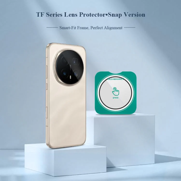 For Honor Magic8 Pro LeReach TF Series Snap Version HD Wear-Resistant Camera Lens Glass Film(Clear with Black Frame) - Image 3
