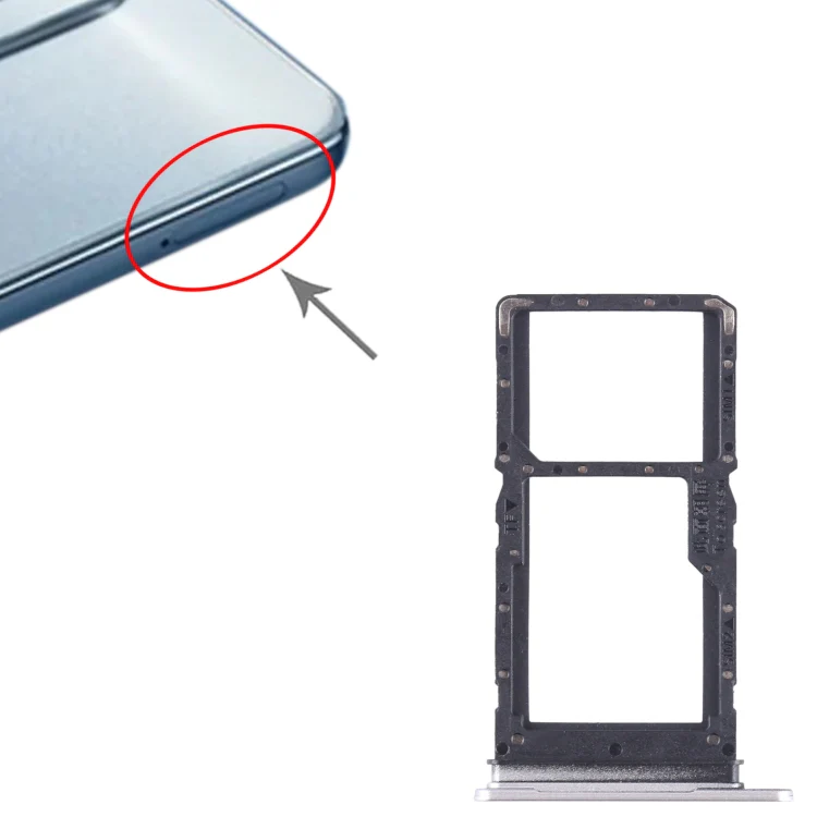 For Honor Play 30 SIM + SIM / Micro SD Card Tray (Silver) - Image 4