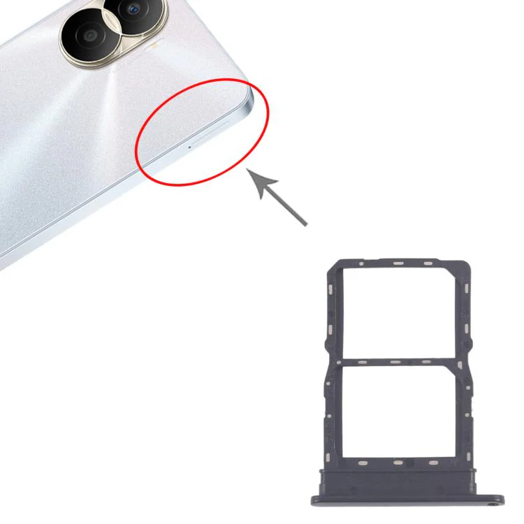 For Honor Play7T Original SIM Card Tray + SIM Card Tray (Black) - Image 4