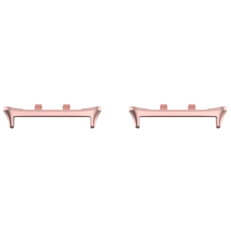 For Honor Watch 5 1 Pair 22mm Stainless Steel Metal Watch Band Connector(Rose Pink)