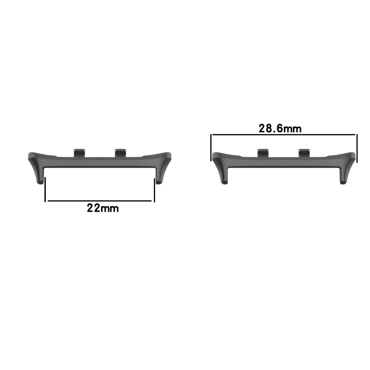 For Honor Watch 5 1 Pair 22mm Stainless Steel Metal Watch Band Connector(Silver) - Image 4