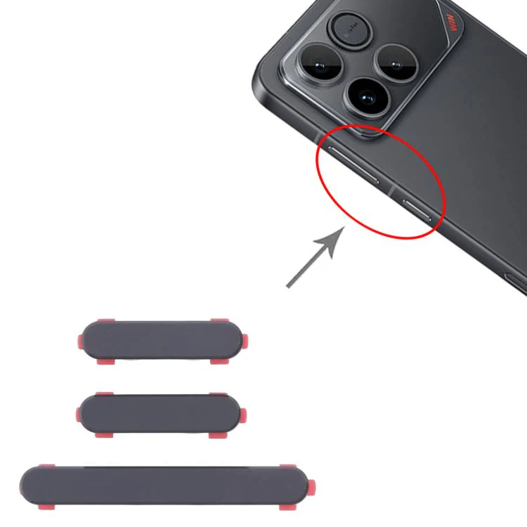 For Honor Win 10pairs Original Power Button and Volume Control Button (Black) - Image 4