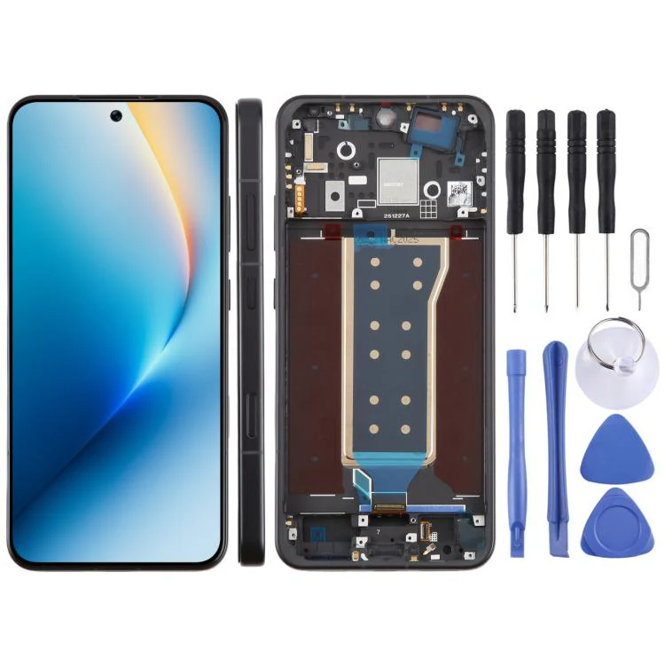 For Honor Win Original LCD Screen Digitizer Full Assembly with Frame (Black)