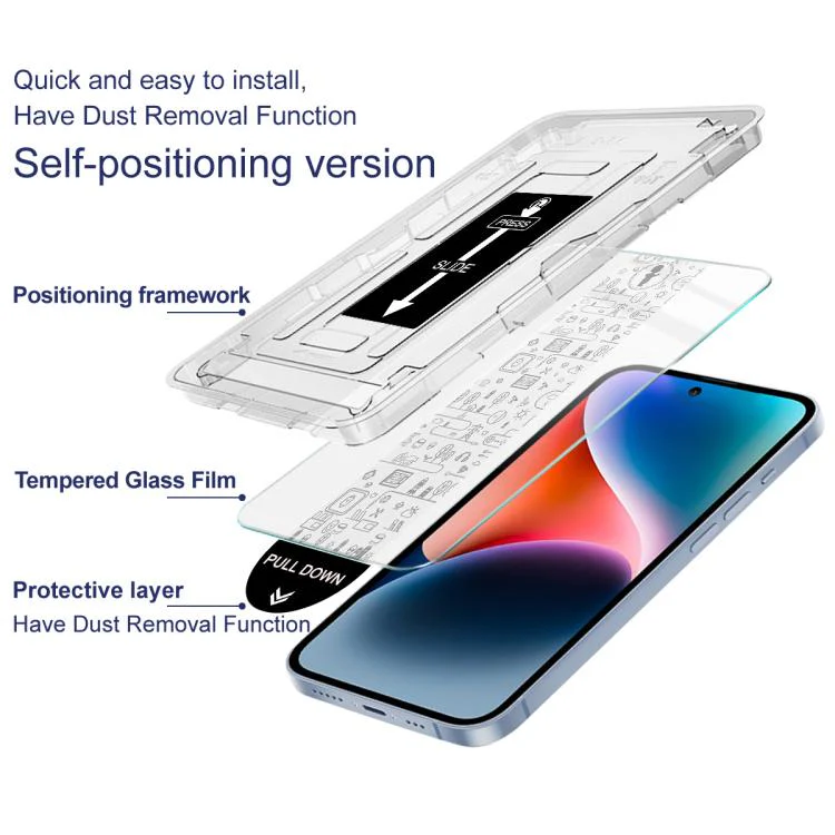 For Honor Win Turbo 5G imak Dust-free Chamber Locator H Series Glass Film, Support Fingerprint Unlocking - Image 8