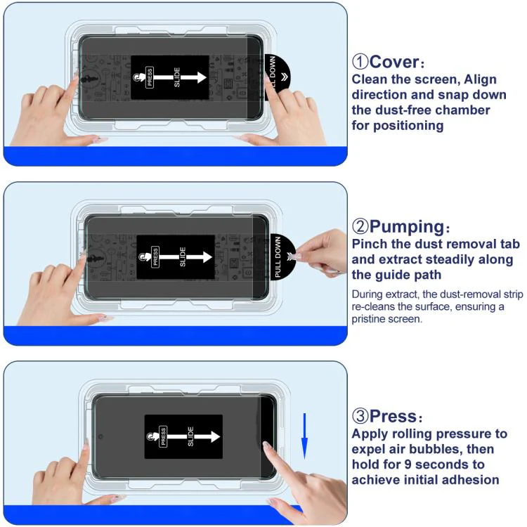 For Honor Win Turbo 5G imak Dust-free Chamber Locator H Series Glass Film, Support Fingerprint Unlocking - Image 9