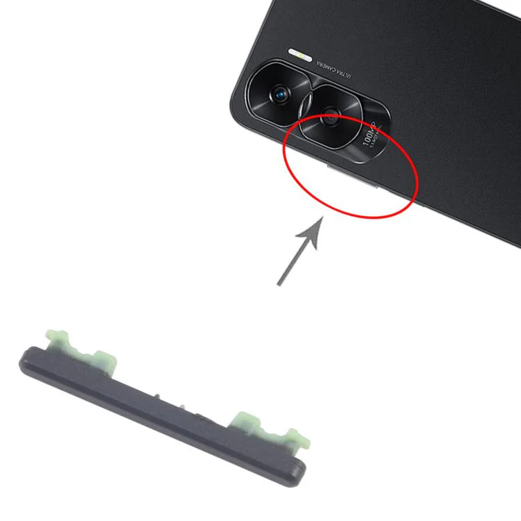 For Honor X50i 10pcs Original Volume Control Button (Black) - Image 4