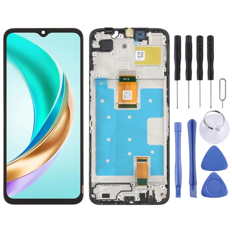 For Honor X6b Original LCD Screen Digitizer Full Assembly with Frame