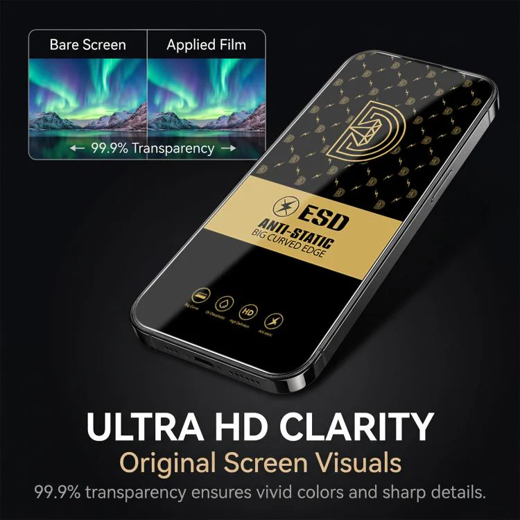 For Honor X70 5G 25pcs Royal Diamond Anti-Static Screen-Printed HD Tempered Glass Film - Image 4