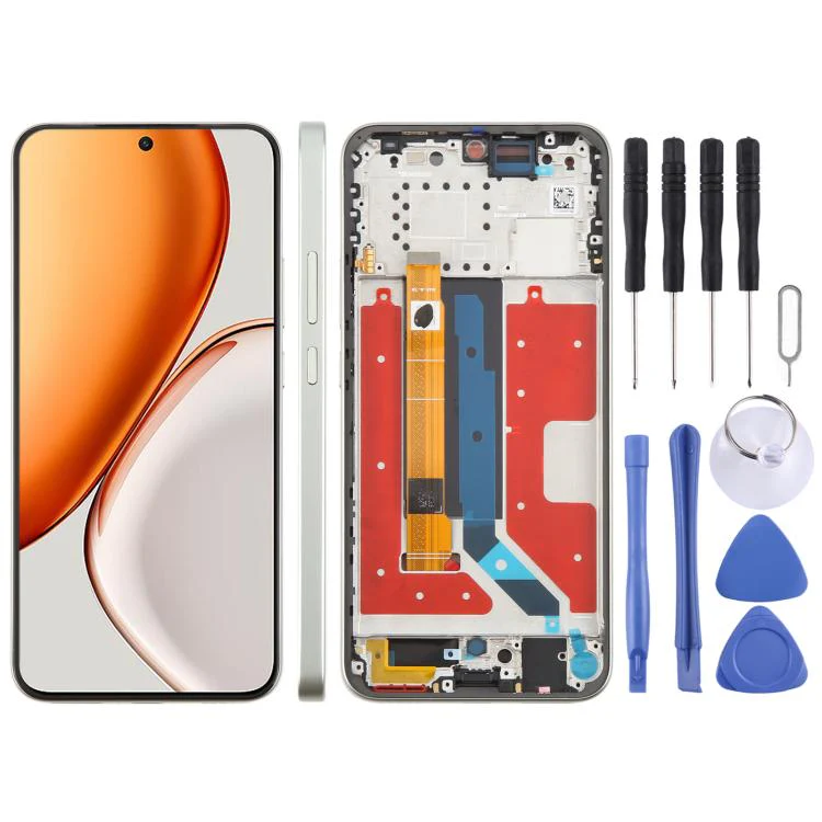 For Honor X70 Original LCD Screen Digitizer Full Assembly with Frame (Green)